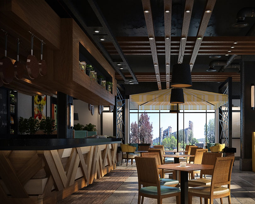 小咖啡館設計必須考慮人與環(huán)境的融洽