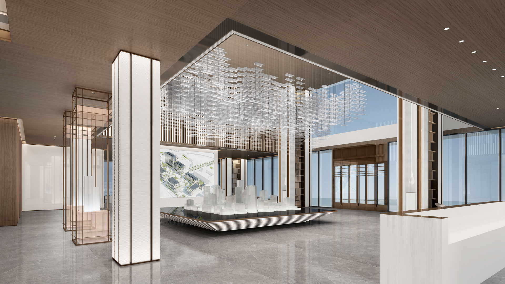 恒力-蘇州吳江售樓處室內設計效果圖